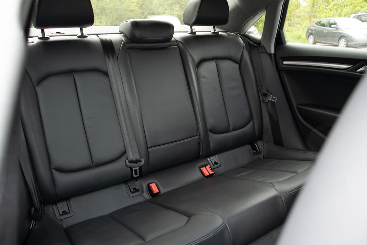 Back seats close-up