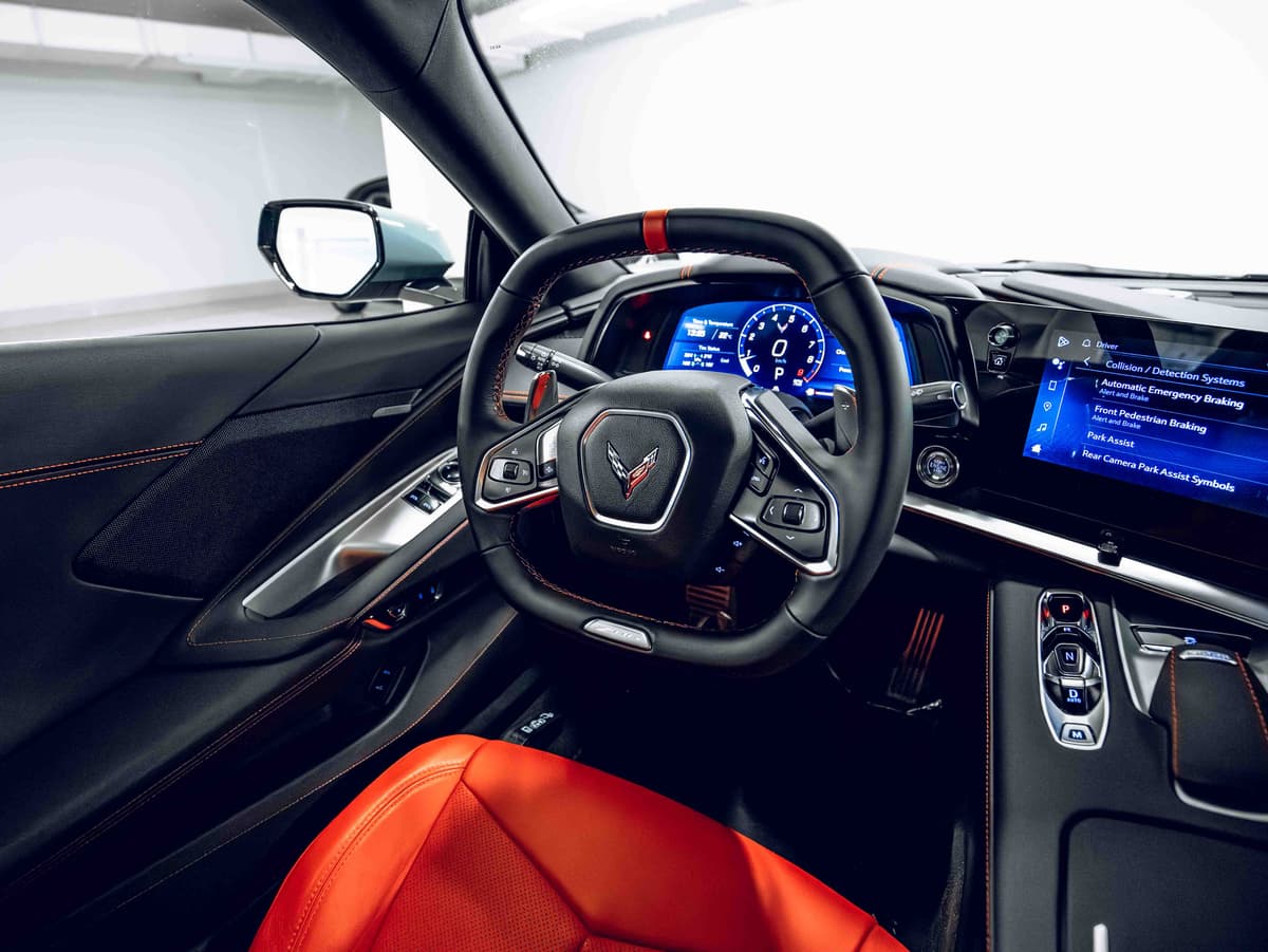 Steering wheel close-up