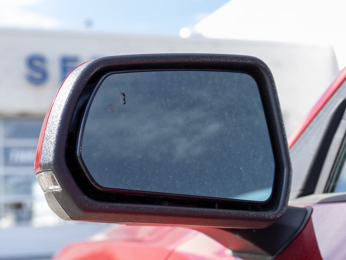 Side mirror close-up