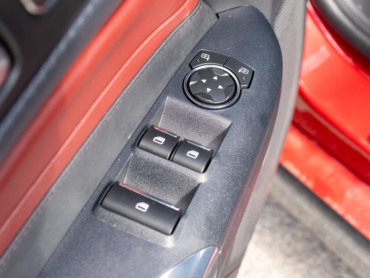 Drvier door controls detail