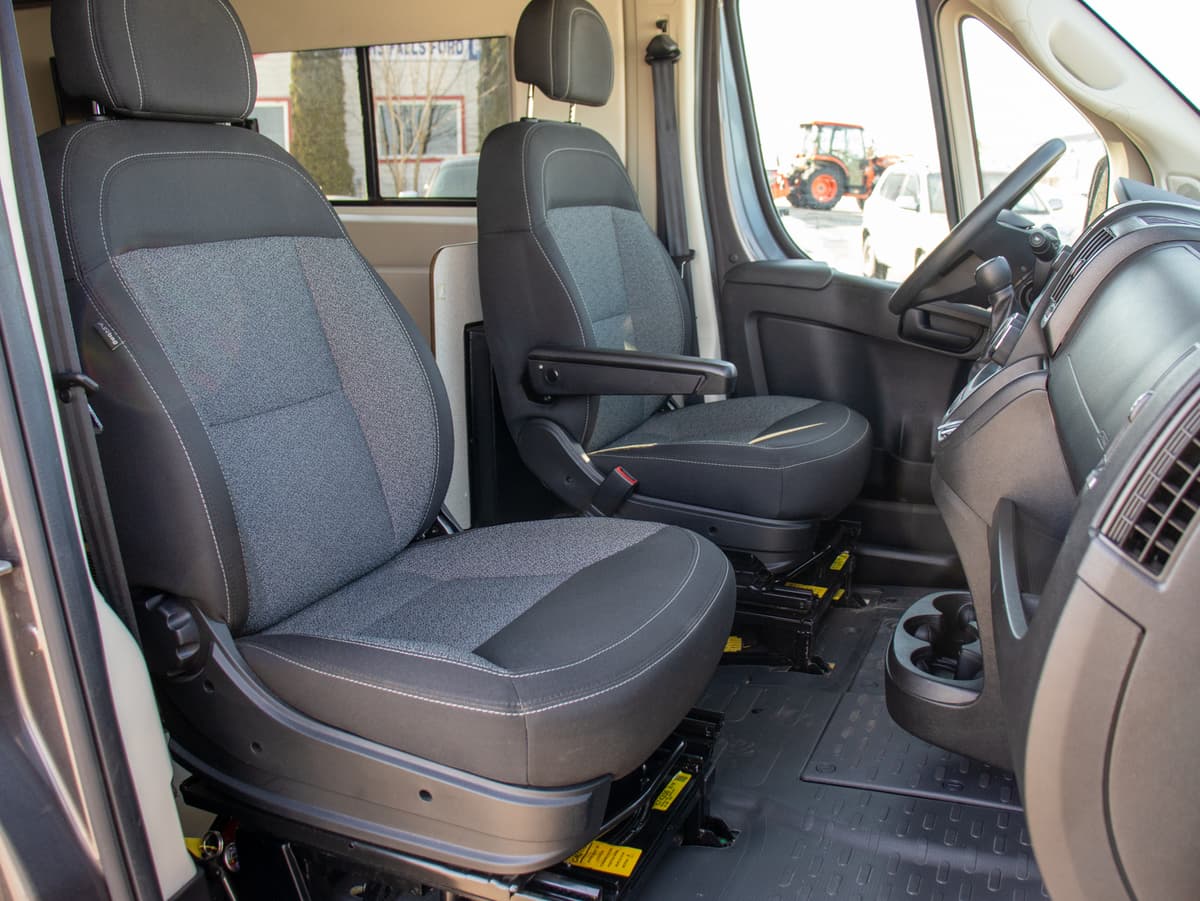 Passenger side seats display