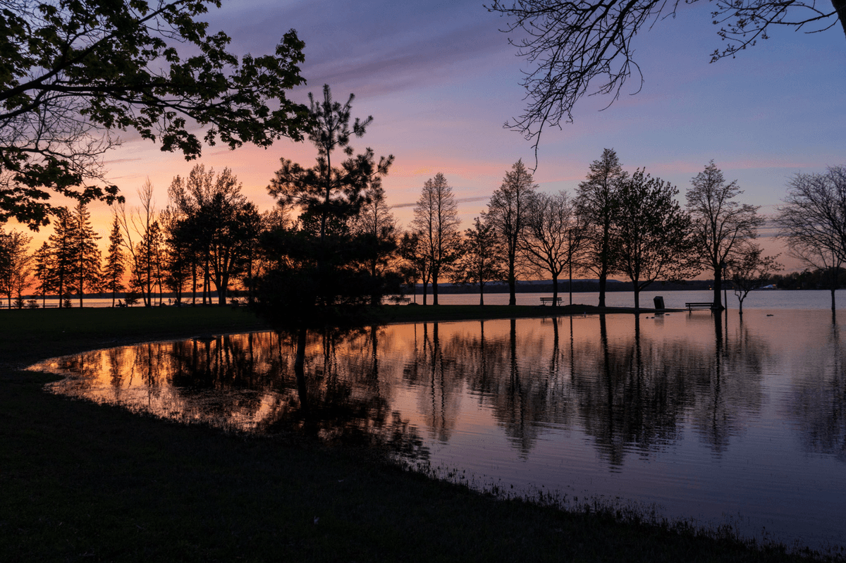 Britannia park sunset