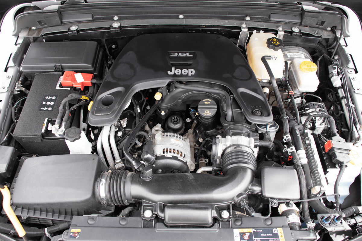 Engine bay close-up
